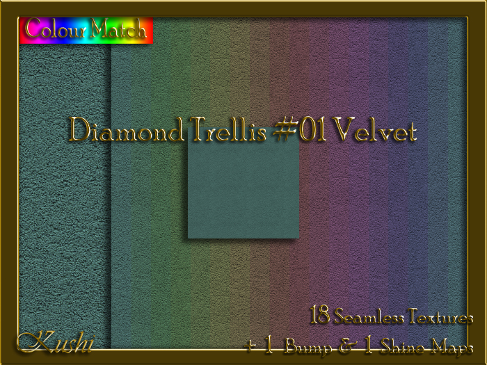 Diamond Trellis #01 VELVET Texture Pack
