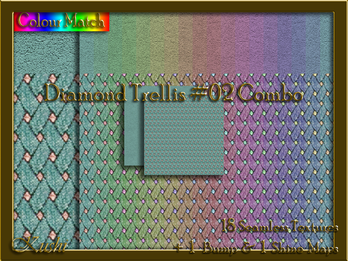 Diamond Trellis #02 COMBO Texture Bundle