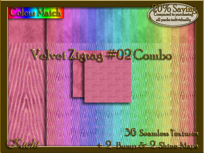 Velvet Zigzag #02 COMBO Texture Bundle