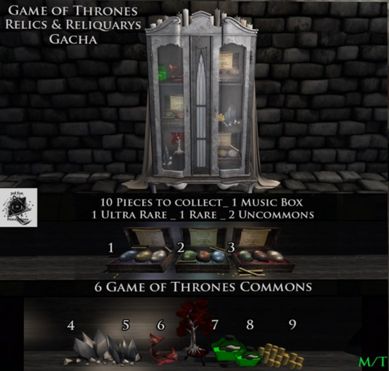 3rd Eye_ 3 Relics & Reliquarys _ Daenerys' Eggs Music Box RARE