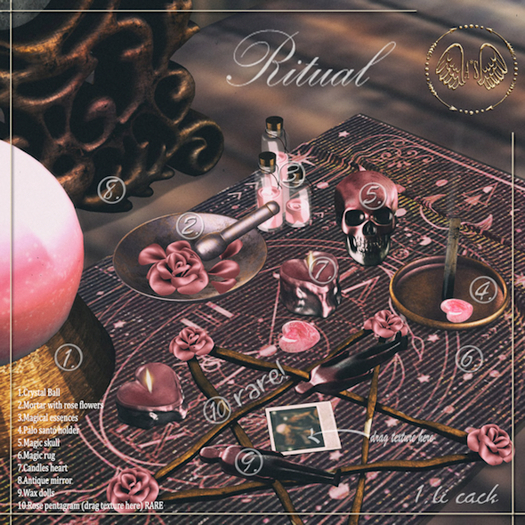 A*S RITUAL_Rose pentagram (drag texture here) RARE
