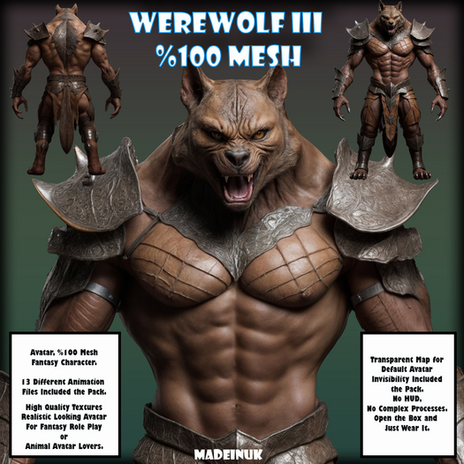 MADEINUK - Werewolf III - Mesh avatar