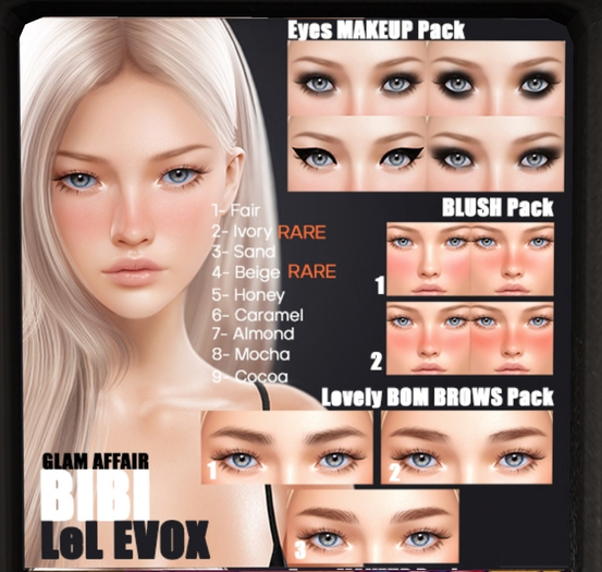 09 - [Glam Affair] Bibi Skin [Lelutka EvoX] Cocoa