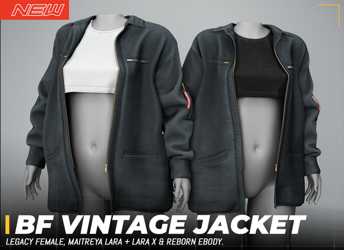 WAZ - Vintage Flight Jacket (Slate)