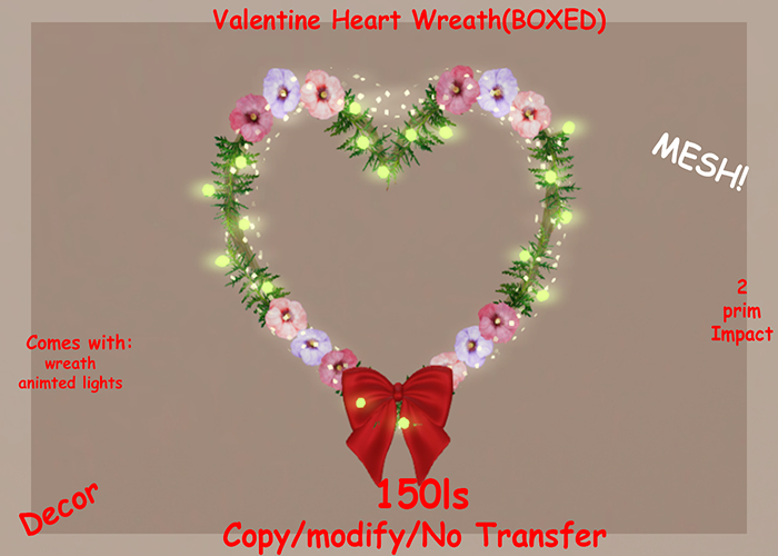 Valentine Heart Wreath(BOXED)