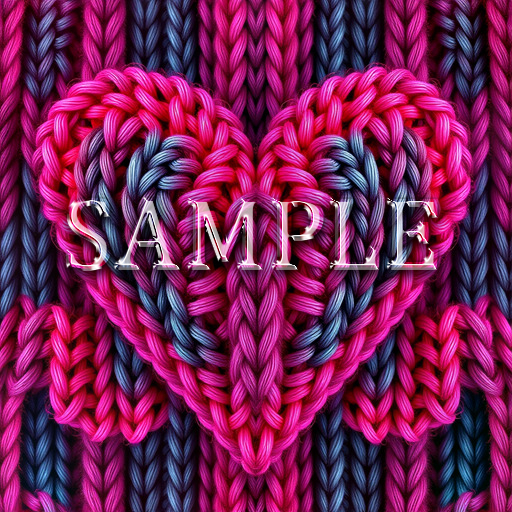 Zoy Texture [ Seamless Knit Interwoven Heart 01 ] A