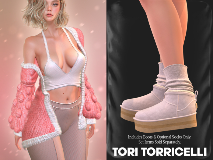 TORI TORRICELLI // Sage Boots // Cream
