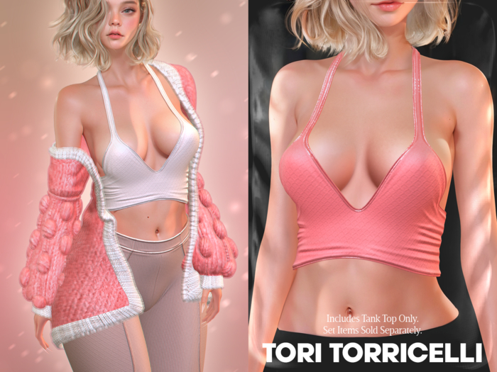 TORI TORRICELLI // Sage Top // Coral