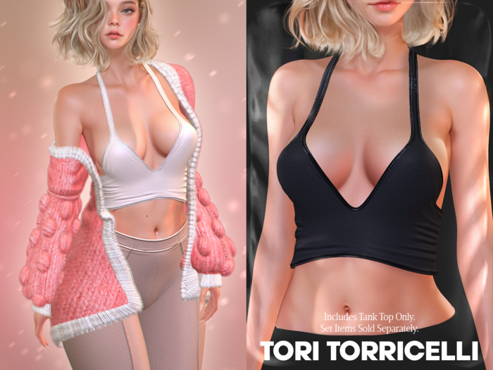 TORI TORRICELLI // Sage Top // Black