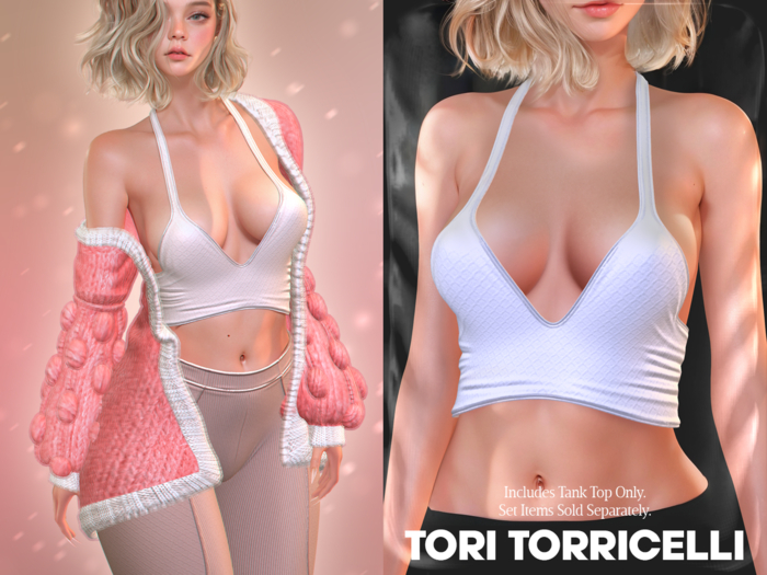 TORI TORRICELLI // Sage Top // White