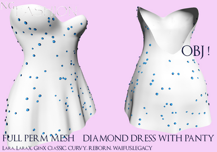 Diamond Dress Full Perm With OBJ