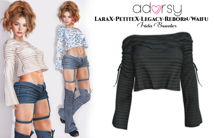 adorsy - Irida Sweater Black - LaraX/Legacy/PetiteX/Reborn/Waifu