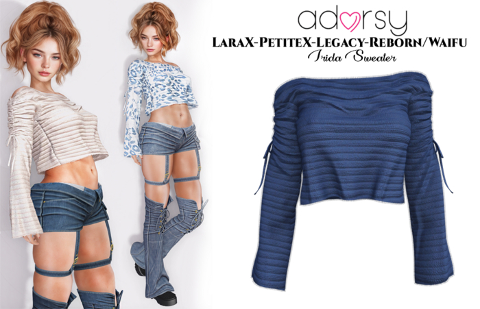adorsy - Irida Sweater Blue - LaraX/Legacy/PetiteX/Reborn/Waifu