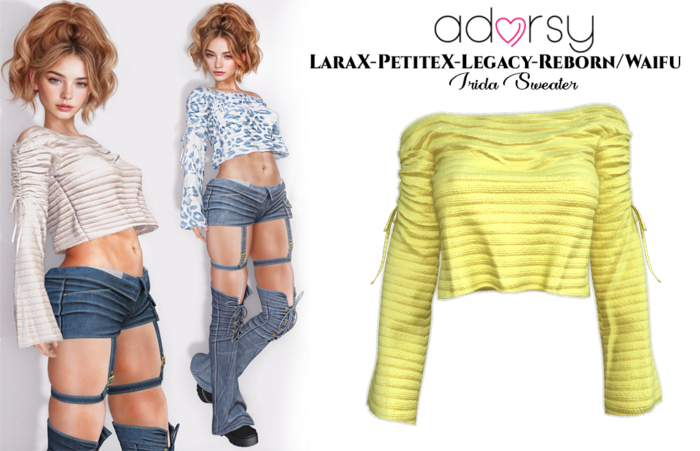 adorsy - Irida Sweater Yellow - LaraX/Legacy/PetiteX/Reborn/Waifu