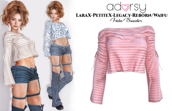 adorsy - Irida Sweater Pink - LaraX/Legacy/PetiteX/Reborn/Waifu