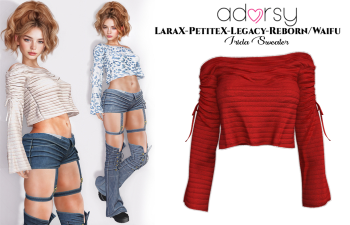 adorsy - Irida Sweater Deep Red - LaraX/Legacy/PetiteX/Reborn/Waifu
