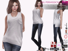 Full Perm Ladies Back Hem Tank Top for Ocacin Slink Maitreya 5.3 LaraX Belleza All Tonic TMP Ebody Reborn Legacy