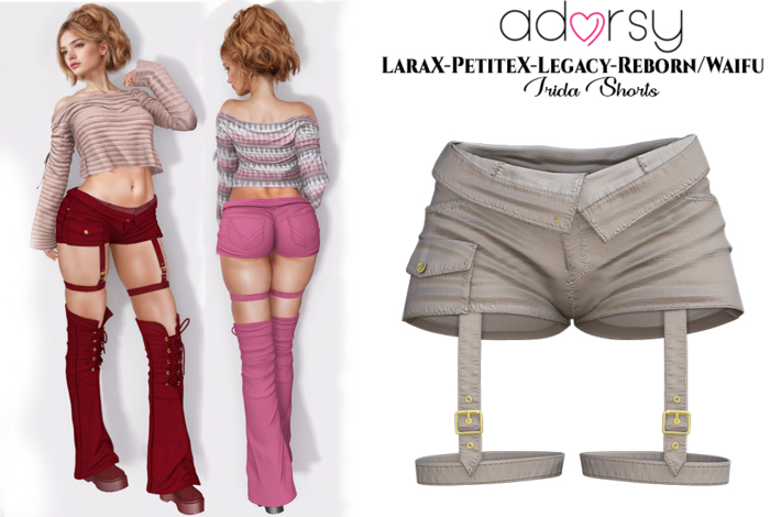adorsy - Irida Shorts Brown - LaraX/Legacy/PetiteX/Reborn/Waifu