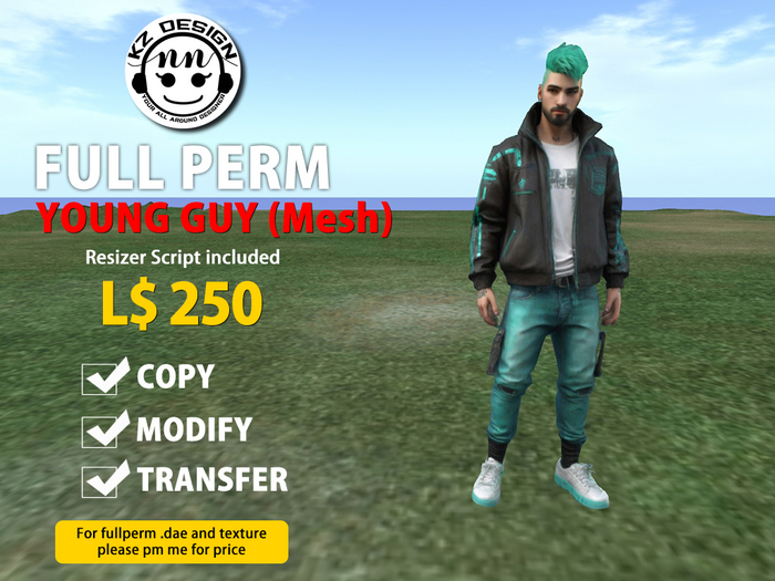 (Boxed) Fullperm KZ Human YoungGuy