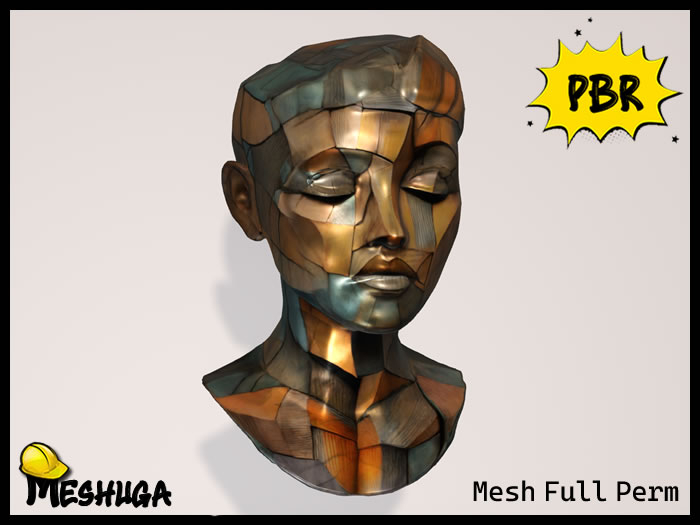 Meshuga PBR Fragmented Woman Bust FULL PERM MESH
