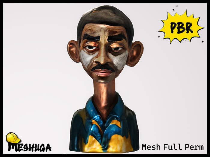 Meshuga PBR Habanero Bust FULL PERM MESH