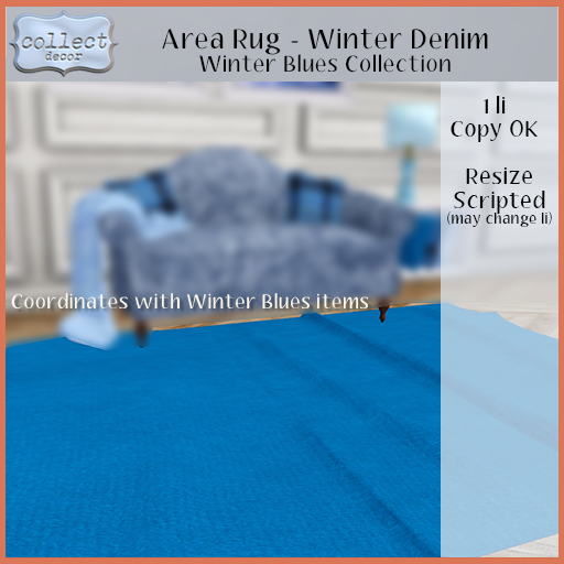 Area Rug - Winter Denim - { collect }