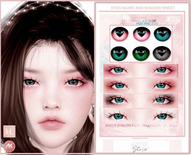 !MIthirl Store_ Eyes Heart and sweet shadow