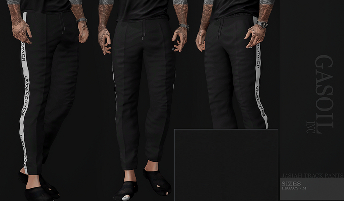 [GL - inc.] -  JASIAH TRACK PANTS Black