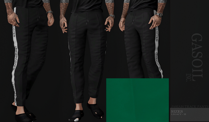 [GL - inc.] -  JASIAH TRACK PANTS Green