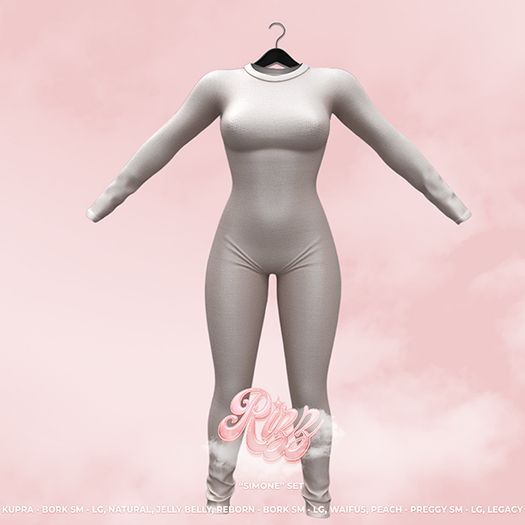 "RIZZ" X "SIMONE" BODYSUIT - VANILLA