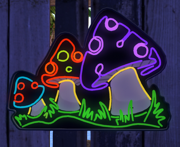 [7-8-9] Mushroom Patch Neon Sign