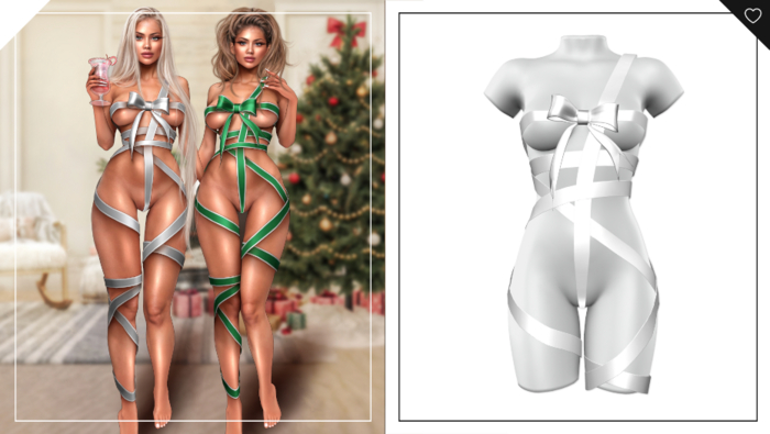 Havoc . Noella Ribbon Bodysuit . White