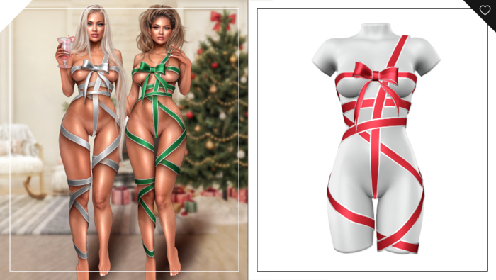 Havoc . Noella Ribbon Bodysuit . Red