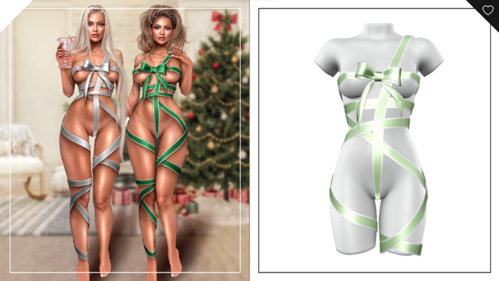 Havoc . Noella Ribbon Bodysuit . Mint