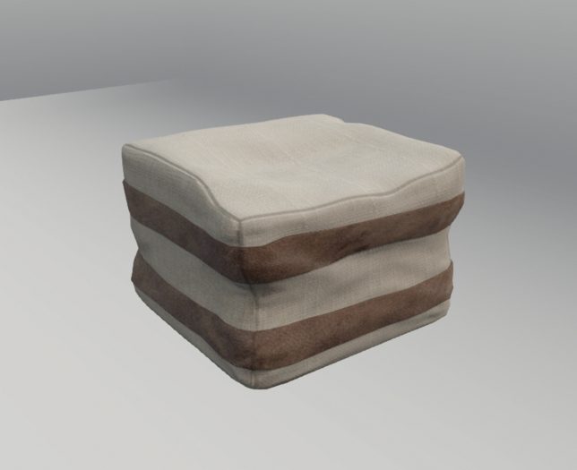 22769 ~ [bauwerk] Cubic Pouf - COMMON
