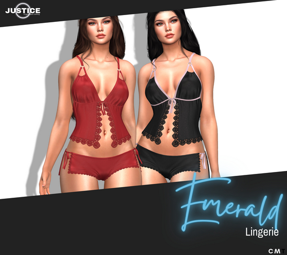 [JUSTICE] EMERALD LINGERIE - FATPACK