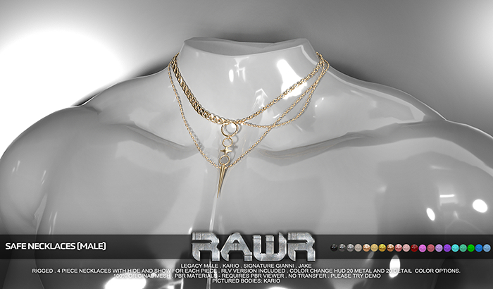 RAWR! Safe Necklace MALE DEMO (add me)