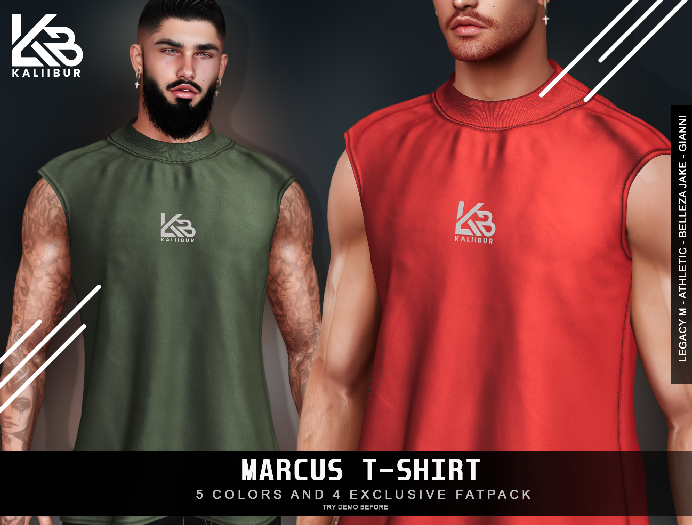Kaliibur - MARCUS T-SHIRT (FATPACK) 9 COLORS
