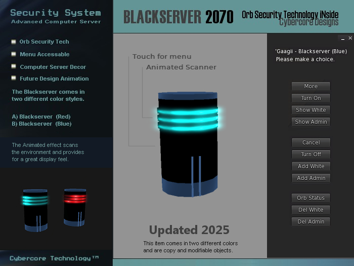Gaagii - Blackserver 2070 Security
