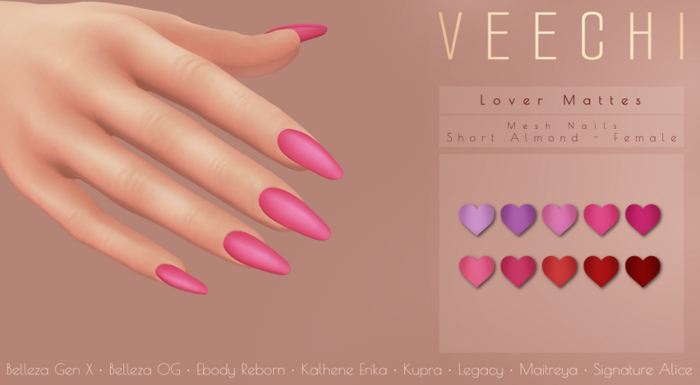 Veechi - Lover Mattes // Short Almond 