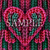 Zoy Texture [ Seamless Knit Interwoven Heart 02 ] D