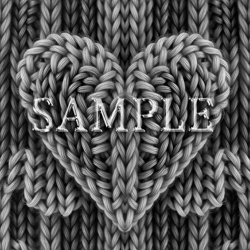 Zoy Texture [ Seamless Knit Interwoven Heart 02 ] G