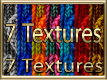 Zoy Texture [ Seamless Knit Interwoven Heart 02 ] 7 Colors