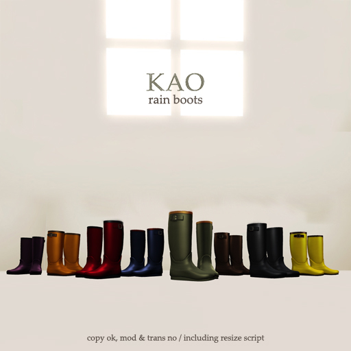 KAO : rain boots / FAT PACK