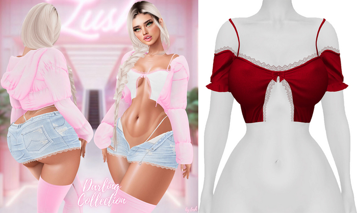 Lush - Darling Lace Top Cherry