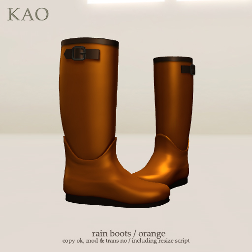 KAO : rain boots / orange
