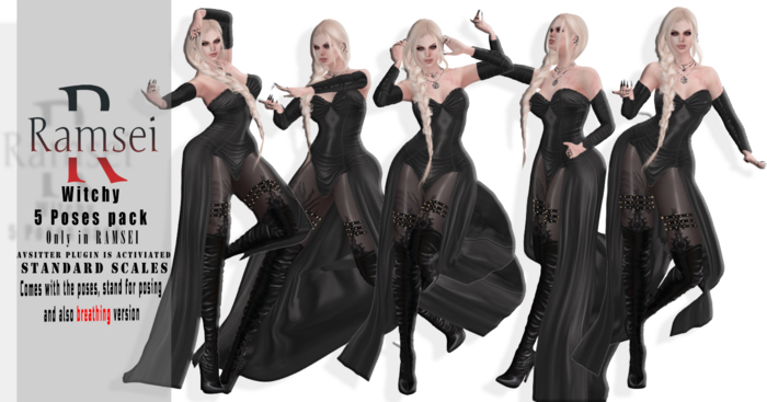RAMSEI - Witchy 5 Poses Pack + Stand Poser