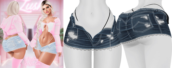 Lush - Darling Denim Skirt #9