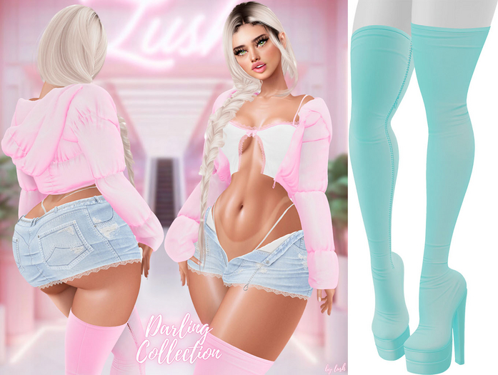Lush - Darling Boots Turquoise