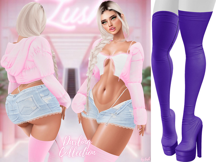 Lush - Darling Boots Purple